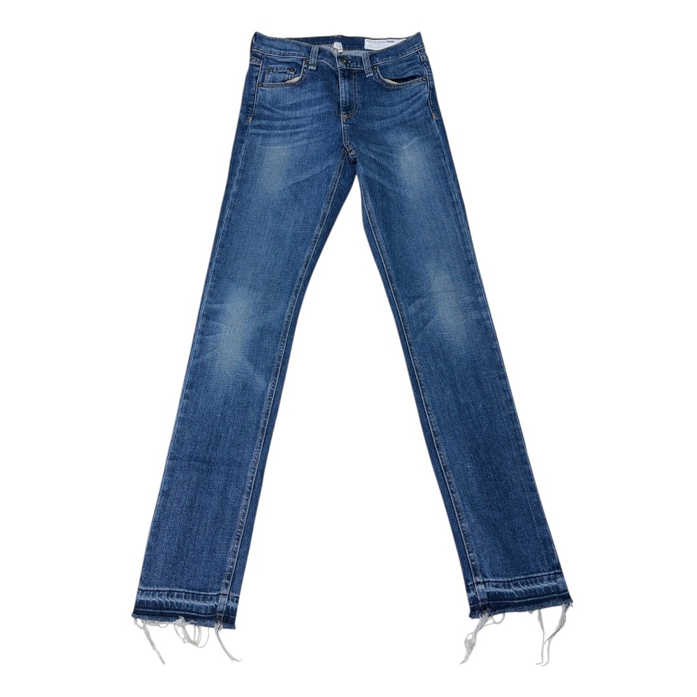 Rag & Bone‎ Denim Jeans Size 24 Bainbridge Wash Distressed Hem